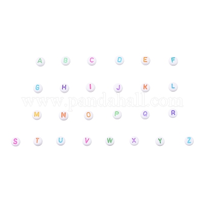 Бисером алфавита акриловые OACR-X0006-21-1