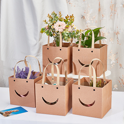 Shop Flower Bouquet Paper Gift Bags for Jewelry Making - PandaHall Selected