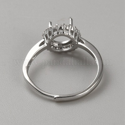 Открытые кольца-манжеты из стерлингового серебра STER-WH0061-21D-1