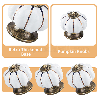 Фарфоровые ручки для дверных ящиков PORC-WH0015-09AB-1