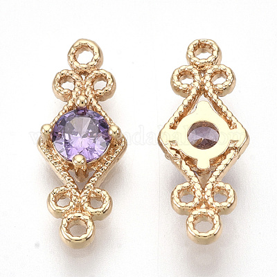 Золотистые соединители из латуни&nbsp;X-GLAA-R212-12C-1