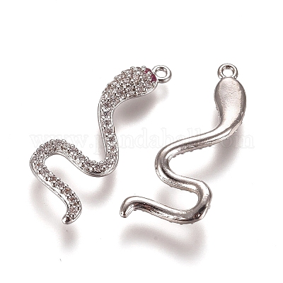 Латунные микро проложить кубического циркония подвески ZIRC-L075-78A-1