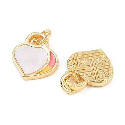 Латунь эмаль подвески KK-H078-16G-1