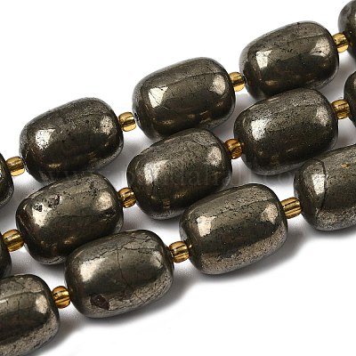 Природного пирита бисер нитей&nbsp;G-Z131-D01-01-1