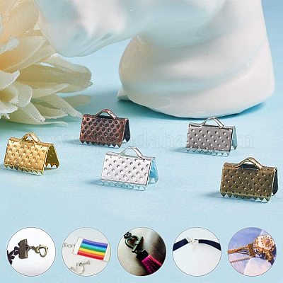 Shop Ph Pandahall Pcs Color Iron Ribbon Ends Bracelet Bookmark