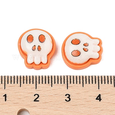 Кабошоны из непрозрачной смолы на тему Хэллоуина CRES-M037-07K-1