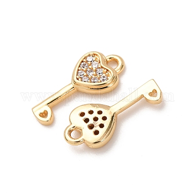 Латунные микро проложить кубического циркония подвески ZIRC-L105-05A-G-1