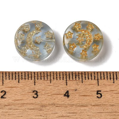 Прозрачные бусины лэмпворк LAMP-P065-04A-03-1