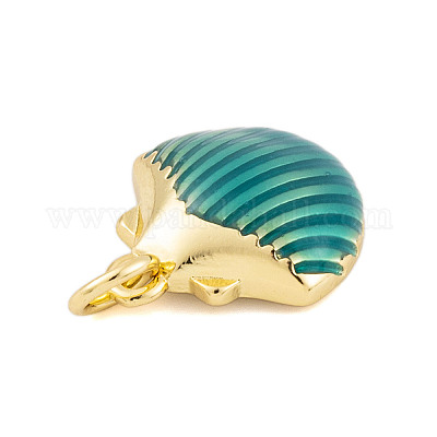 Подвески из латуни с эмалью в стойку KK-P269-09G-01-1