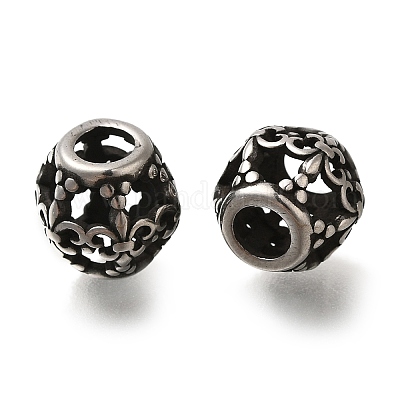 Европейские бусины из нержавеющей стали 304 STAS-D191-08F-AS-1