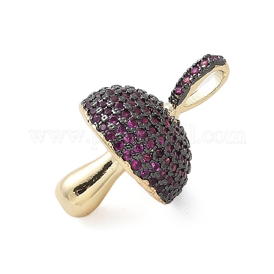 Латунные микро проложить кубического циркония подвески KK-P293-07G-1