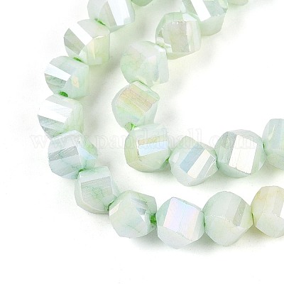 Антикоррозийные гальванические стеклянные бусины GLAA-T025-6mm-14D-1