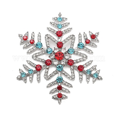 Кабошоны со стразами из рождественского сплава FIND-U016-03P-01-1