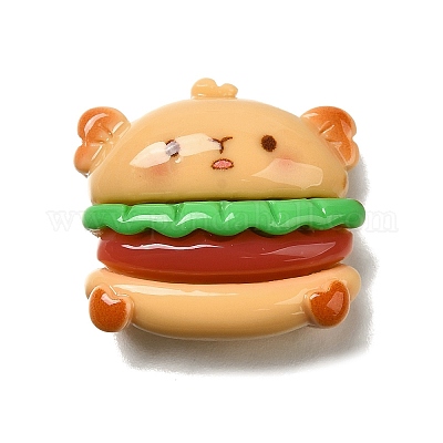 Кабошоны из непрозрачной смолы в форме кошки RESI-S10-02F-1