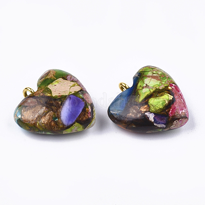 Собранные бронзитовые и имперские яшмовые подвески X-G-T111-04I-1