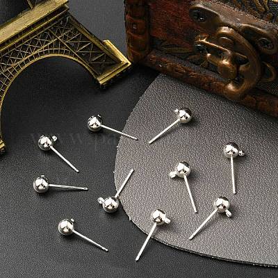 Латунный шар сообщение уха шпильки KK-YW0001-11S-1