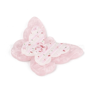 Подвески из акрила с непрозрачной печатью 3d OACR-R007-05B-1