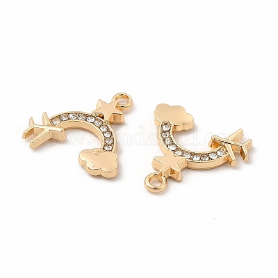 Подвески со стразами из экологически чистого сплава FIND-A025-17G-02-1