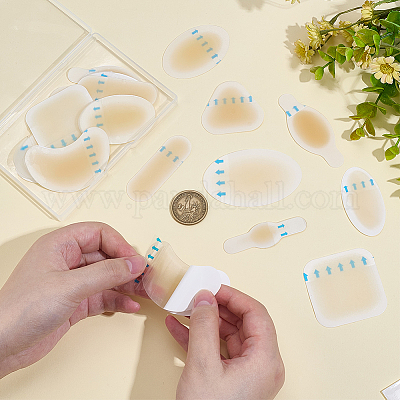 18 шт. 9 вида силиконовых накладок на пятку AJEW-AR0004-88-1