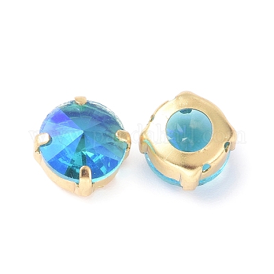 Эффект лунного света плоский круглый шить на стразах RGLA-G018-01A-01-1