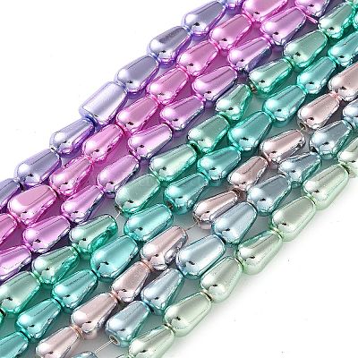 Гальванические нити синтетических магнитных гематитовых бусин G-C248-G01-6x12mm-1