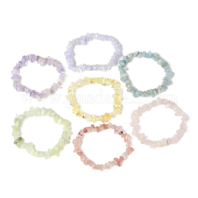 7шт набор из браслетов с драгоценными камнями BJEW-JB11174-1