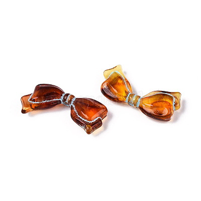 Bemalte transparente Acrylperlen&nbsp;OACR-T029-03K-1