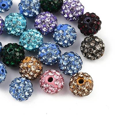 Бусины с класс А стразами RB-B025-30-1