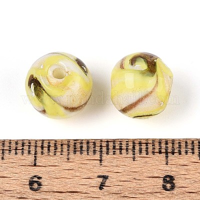 Бусины ручной работы бусины золотого песка LAMP-T024-11E-1