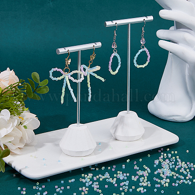 80 г двухцветные люминесцентные цилиндрические бусины SEED-DC0001-16A-1