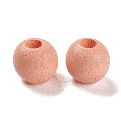 Европейские бусины из натурального кленового дерева WOOD-M007-04-1