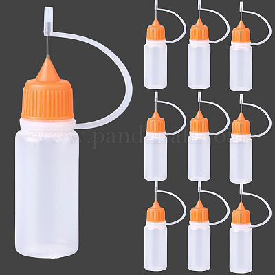 10 шт. полиэтиленовые (ПЭ) флаконы с наконечником для иглы TOOL-GF0003-52C-1