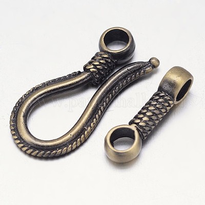 Стойки обшивки латунь крючком и S-крючок застежки KK-E739-11AB-NF-1