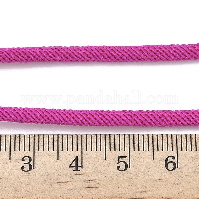 Изготовление ожерелий из нейлонового шнура милан толщиной 3 мм NJEW-H084-01G-29-1