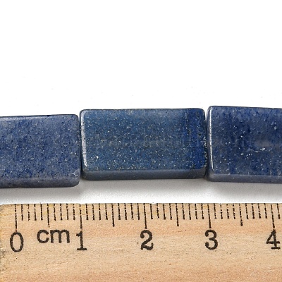 Окрашенные и нагретые нити из натурального синего авантюрина G-M420-G08-01-1