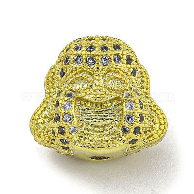 Латунные микропаве из прозрачного кубического циркония KK-G493-26G-1