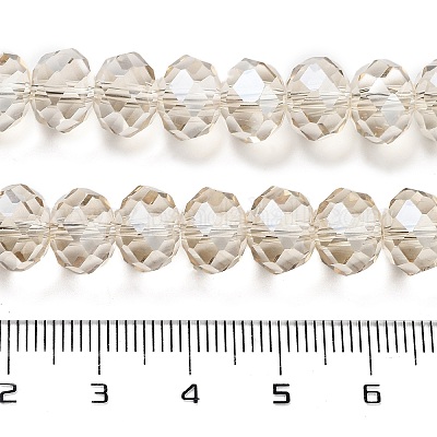 Стеклянные бусины Rondelle из австрийского хрусталя с имитацией ручной работы X-G02YI0P3-1