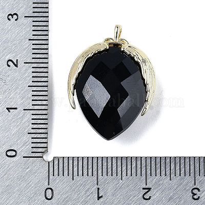 Природные подвески обсидиана G-U019-01G-07-1