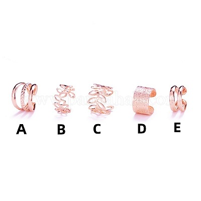 Boucles d'oreilles en alliage de manchette&nbsp;WG776DF-06-1