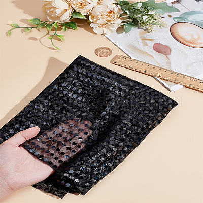 1 ярд полиэстера с ПЭТ-пайетками&nbsp;DIY-LP0002-26B-1