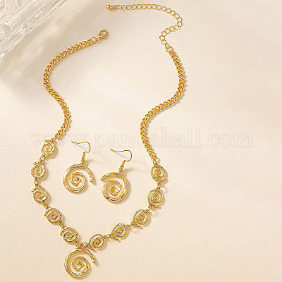 Комплект из ожерелья с подвеской и серег из сплава Vortex FS-WGE9BDE-01-1