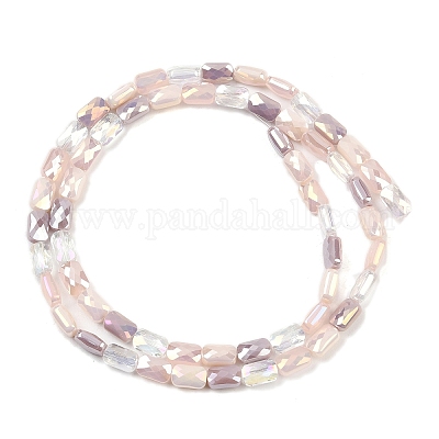 Стеклянные бусины с гальваническим покрытием  EGLA-D300-05-09-1