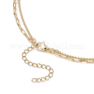 Латунные подвески в виде луны со звездой из прозрачного кубического циркония NJEW-JN05383-1