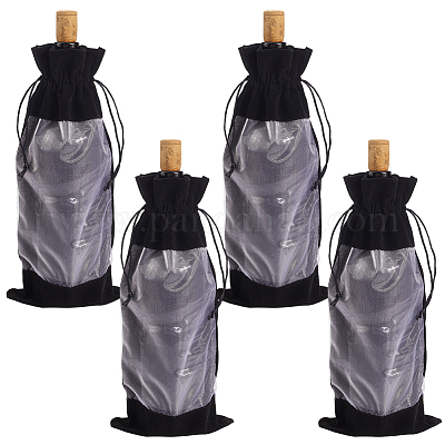 Бархатные мешочки для упаковки бутылок вина ABAG-WH20013-11G-1