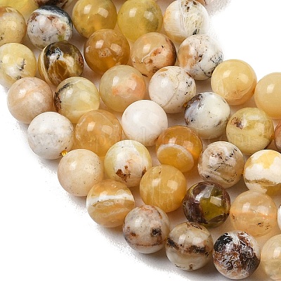 Природные желтые опал бусины пряди&nbsp;G-G992-A02-A-1