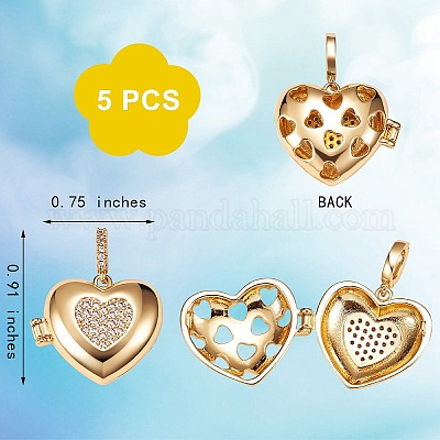 Латунные подвески-медальоны с диффузором из прозрачного кубического циркония с микропаве ZIRC-SZ0003-60-1