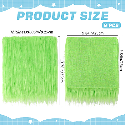 Ткань из квадратов из искусственного меха BJEW-WH0515-11E-1