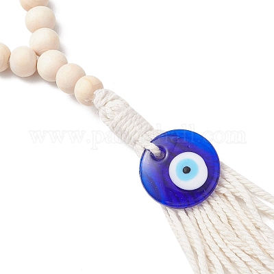 Деревянные бусины подвесные украшения HJEW-JM03312-01-1