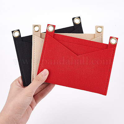 Shop WADORN 3 Colors Felt Handbag Insert Liner for Jewelry Making -  PandaHall Selected