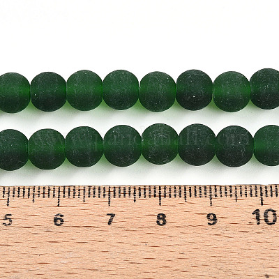 Прозрачные стеклянные бусины GLAA-T032-T8mm-MD22-1